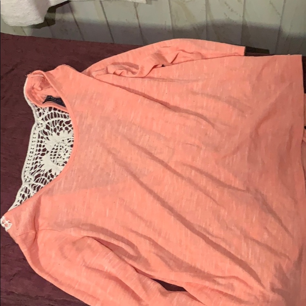Almost Famous Coral shirt